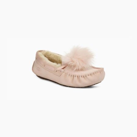 UGG Dakota Pom Pom Light Pink Slippers for Women (DYWE09158)